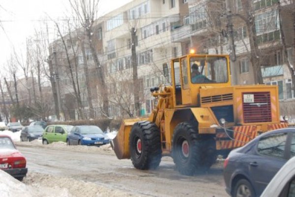 Iarna a închis Portul Cernavodă şi a scos primarii la lopată
